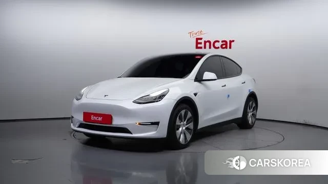 Tesla Model Y 2022 Белый из Кореи