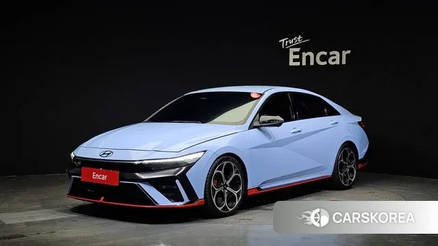 Hyundai The New Avante (CN7) 2024 Небесно-голубой из Кореи