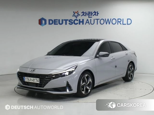 Hyundai Avante (CN7) 2021 Серый из Кореи