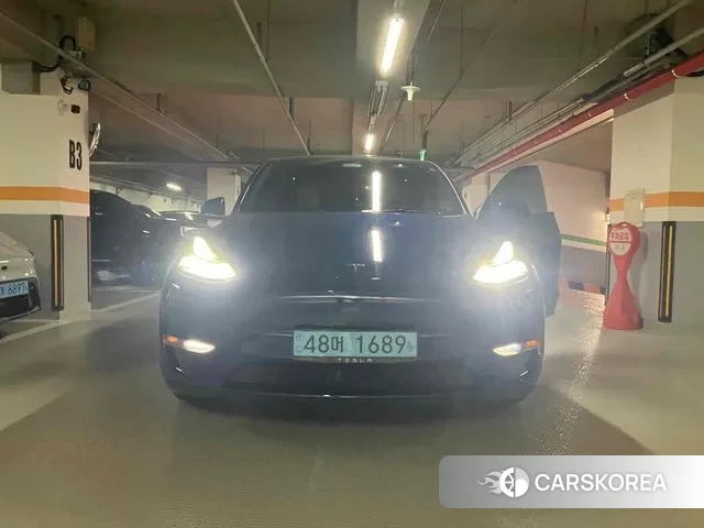 Tesla Model Y 2022 Синий из Кореи
