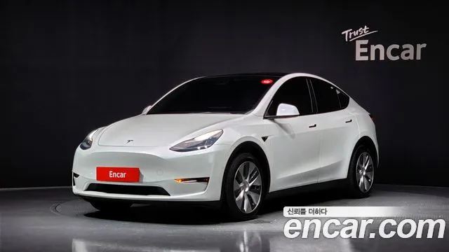 Tesla Model Y 2021 Белый из Кореи