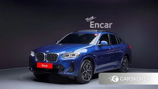 BMW X4 (G02) 2024 Синий из Кореи