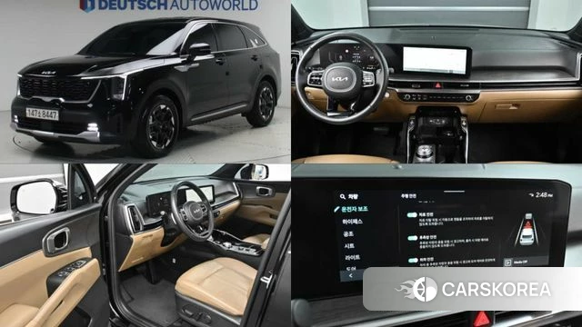 Kia The New Sorento 4th Generation 2023 Черный из Кореи