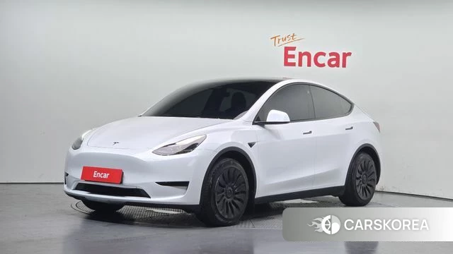 Tesla Model Y 2023 Белый из Кореи
