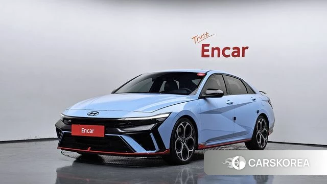 Hyundai The New Avante (CN7) 2024 Небесно-голубой из Кореи