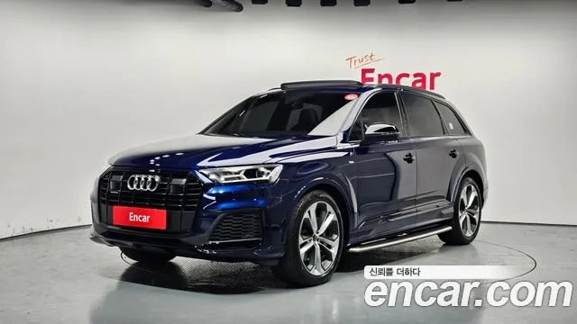 Audi Q7 (4M) 2022 Синий из Кореи