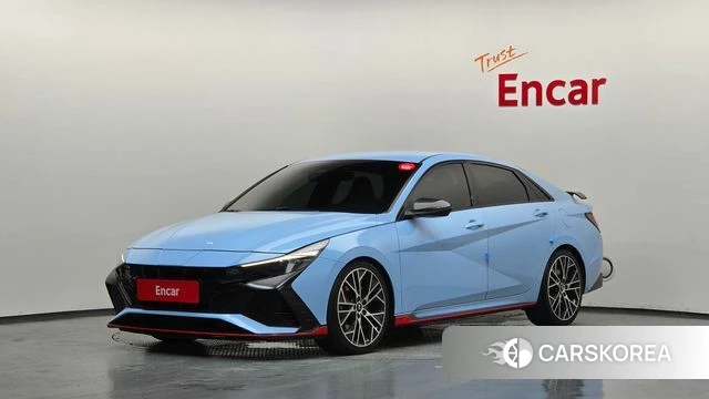 Hyundai Avante (CN7) 2021 Небесно-голубой из Кореи