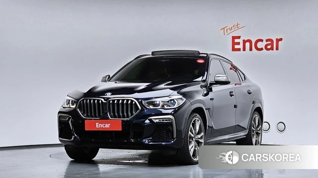 BMW X6 (G06) 2021 Черный из Кореи