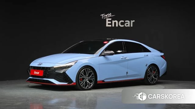 Hyundai Avante (CN7) 2021 Небесно-голубой из Кореи