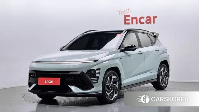 Hyundai Kona (SX2) 2024 Светло-зеленый из Кореи