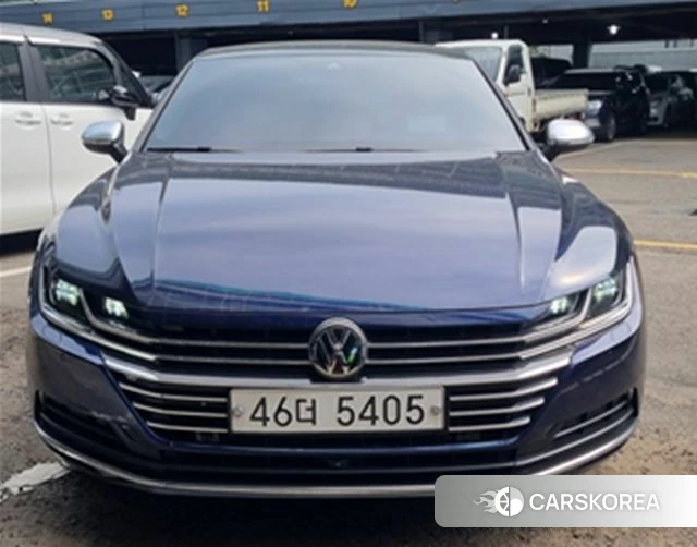 Volkswagen Arteon 2019 Синий из Кореи