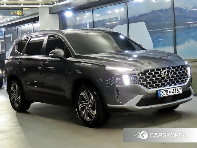 Hyundai The New Santa Fe 2023 Серый из Кореи