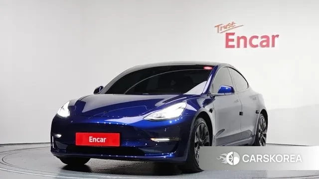 Tesla Model 3 2020 Синий из Кореи