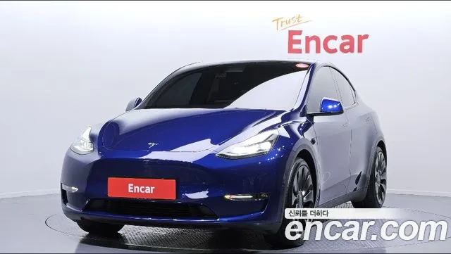 Tesla Model Y 2022 Синий из Кореи