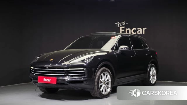 Porsche Cayenne (PO536) 2021 Черный из Кореи