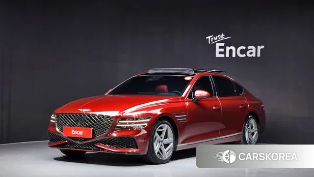 Genesis G80 (RG3) 2023 Красный из Кореи