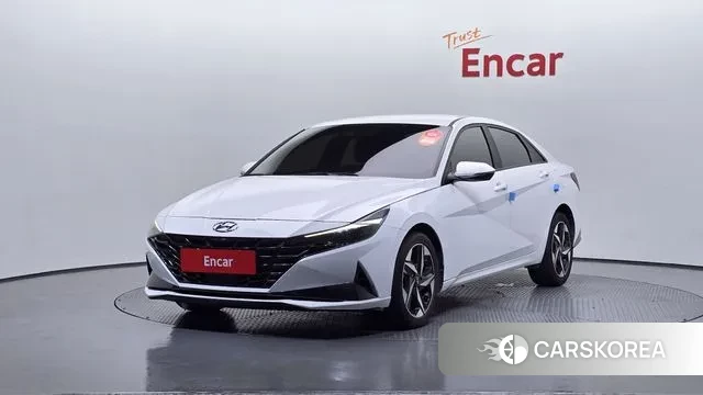 Hyundai Avante (CN7) 2020 Белый из Кореи