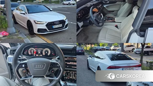 Audi A7 (4K) 2021 Белый из Кореи