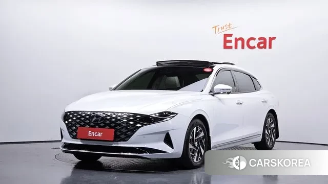 Hyundai The New Grandeur IG Hybrid 2021 Белый из Кореи