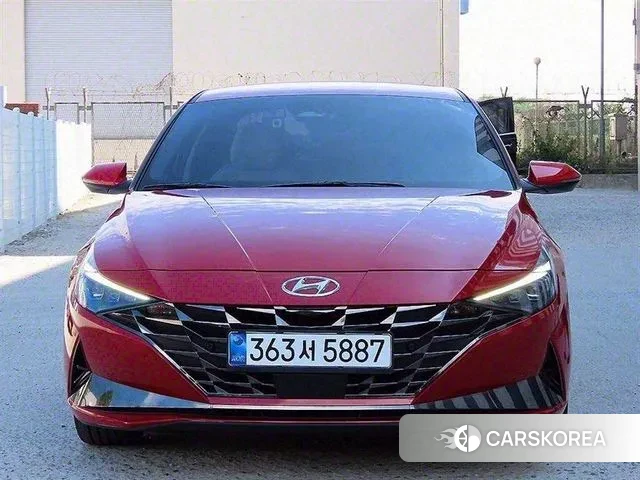 Hyundai Avante (CN7) 2020 Красный из Кореи