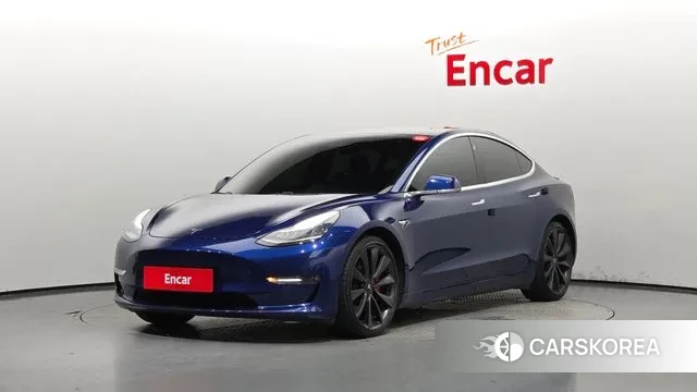 Tesla Model 3 2020 Синий из Кореи