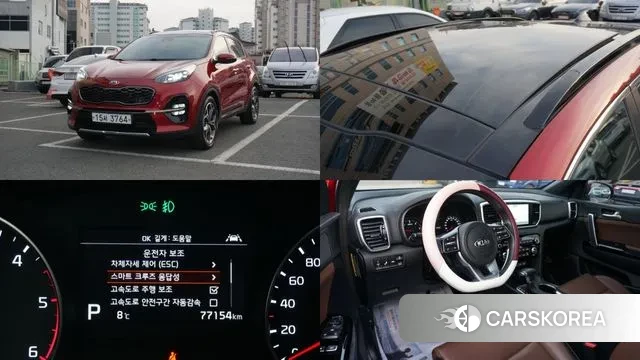 Kia Sportage The Bold 2018 Красный из Кореи