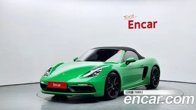 Porsche 718 Boxster 2021 Зеленый из Кореи