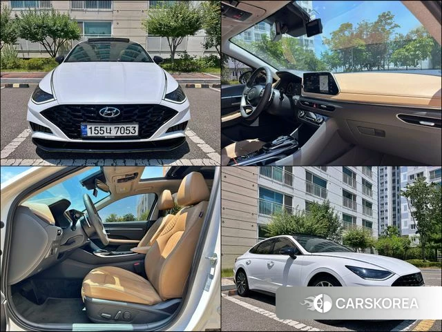 Hyundai Sonata (DN8) 2022 Белый из Кореи