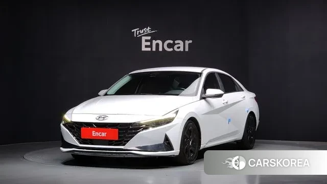 Hyundai Avante Hybrid (CN7) 2021 Белый из Кореи