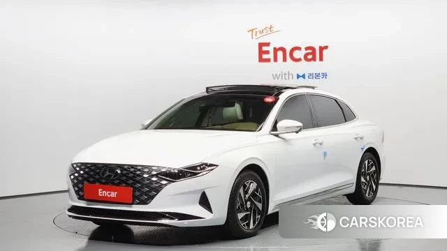 Hyundai The New Grandeur IG Hybrid 2021 Белый из Кореи