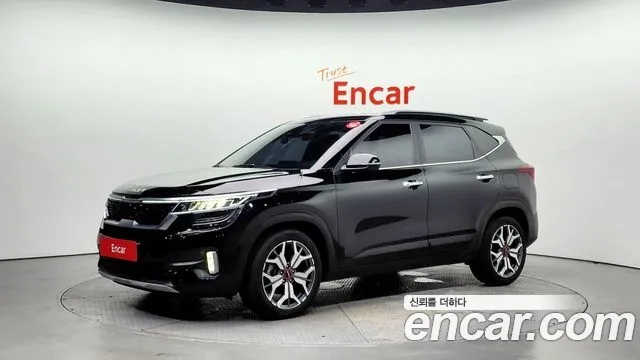 Kia Seltos 2022 Черный из Кореи