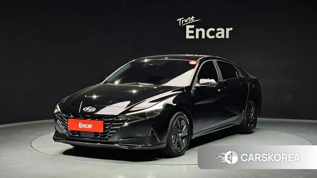 Hyundai Avante Hybrid (CN7) 2022 Черный из Кореи