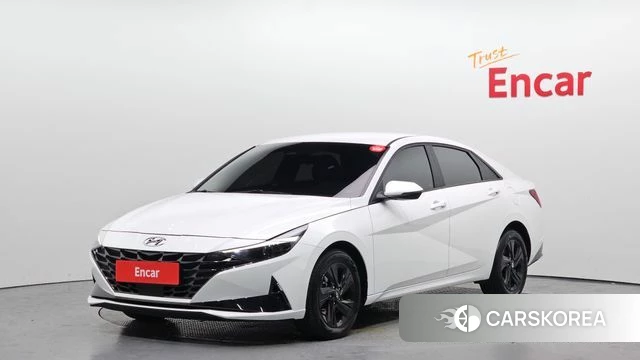 Hyundai Avante (CN7) 2023 Белый из Кореи