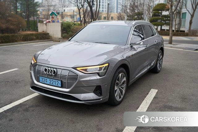 Audi e-Tron 2021 Серебристо-серый из Кореи