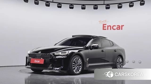 Kia Stinger 2018 Черный из Кореи