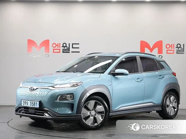 Hyundai Kona Electric 2019 Небесно-голубой из Кореи