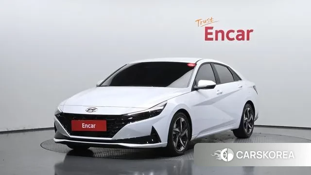 Hyundai Avante (CN7) 2021 Белый из Кореи
