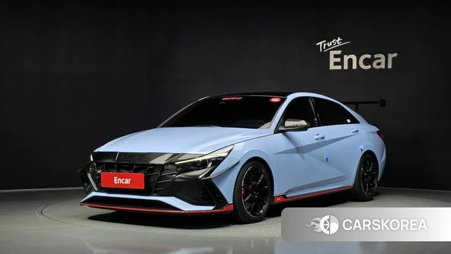 Hyundai Avante (CN7) 2022 Небесно-голубой из Кореи