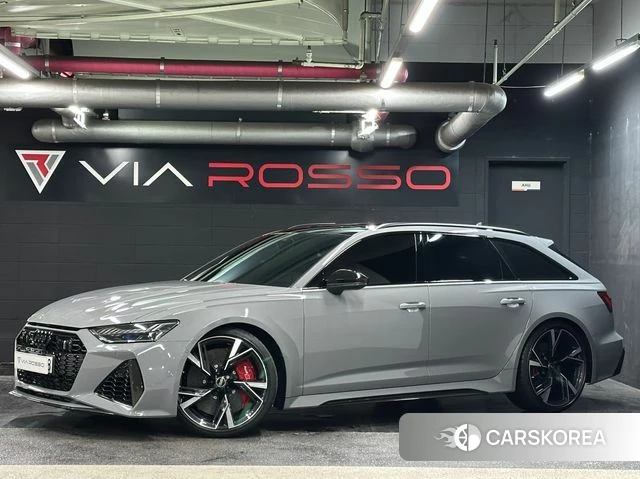 Audi RS6 (C8) 2022 Серебристо-серый из Кореи