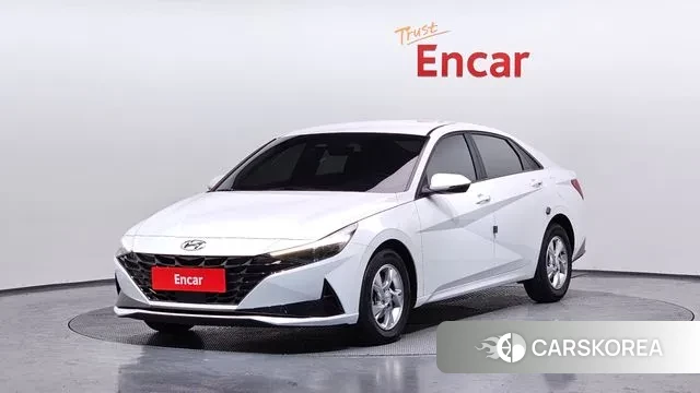 Hyundai Avante (CN7) 2021 Белый из Кореи