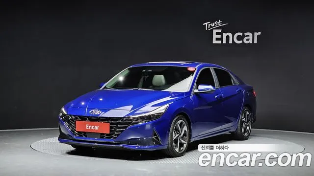 Hyundai Avante (CN7) 2020 Синий из Кореи