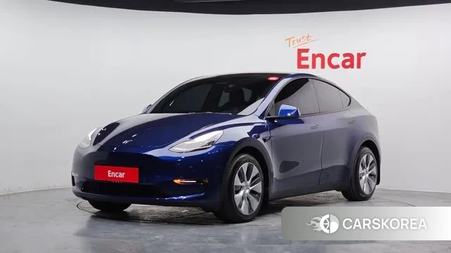 Tesla Model Y 2022 Синий из Кореи