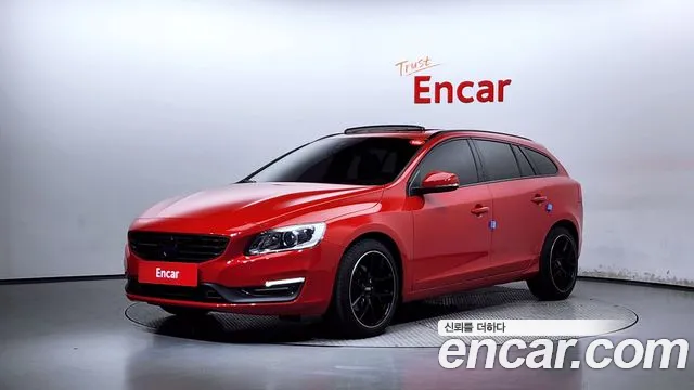 Volvo V60 2018 Красный из Кореи