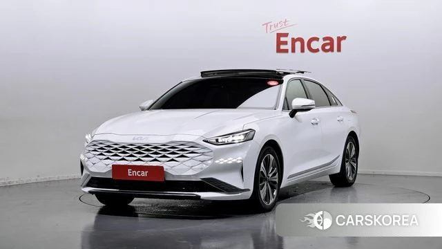Kia K8 Hybrid 2023 Белый из Кореи