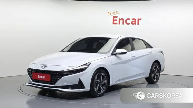 Hyundai Avante (CN7) 2021 Белый из Кореи
