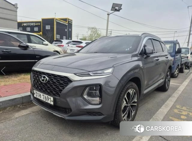 Hyundai Santa Fe TM 2018 Серебристо-серый из Кореи