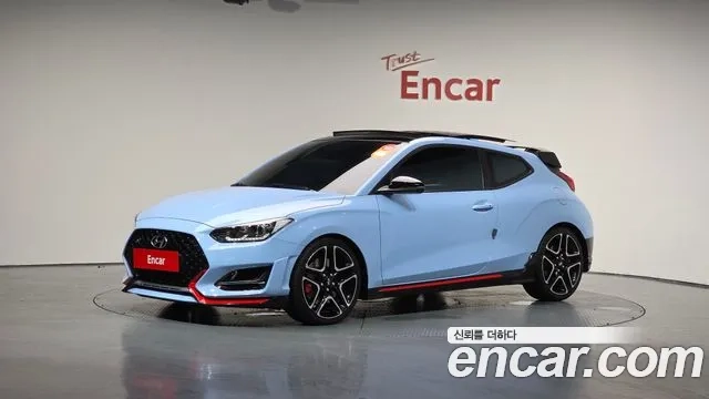 Hyundai Veloster (JS) 2021 Небесно-голубой из Кореи