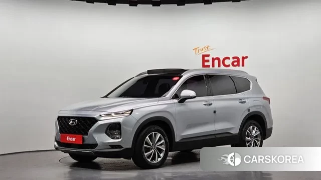 Hyundai Santa Fe TM 2018 Серебристо-серый из Кореи