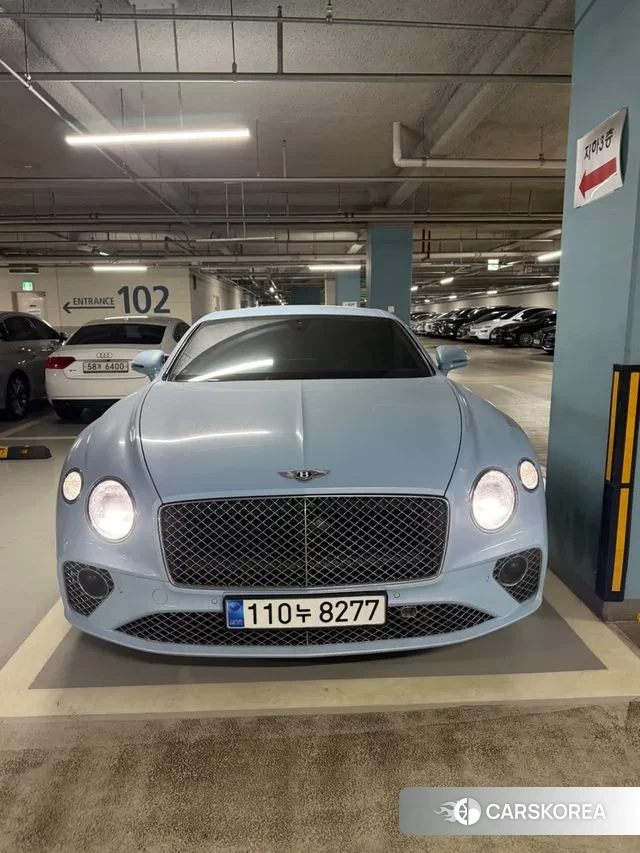 Bentley Continental GT 3rd Generation 2021 Небесно-голубой из Кореи