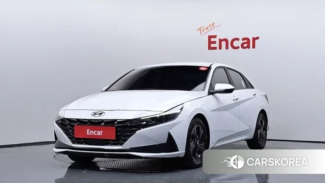 Hyundai Avante Hybrid (CN7) 2022 Белый из Кореи